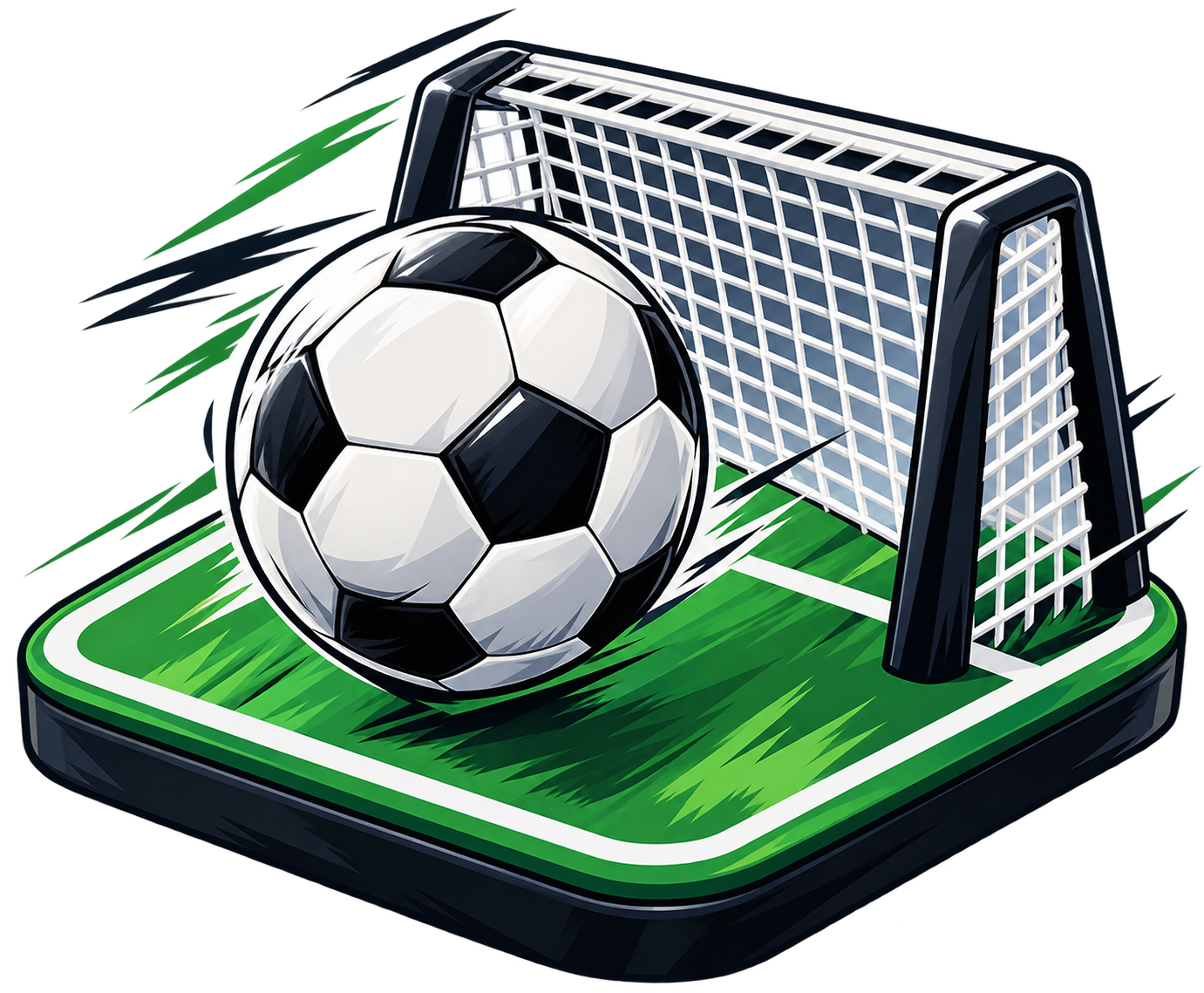Terrain de football miniature en 3D
